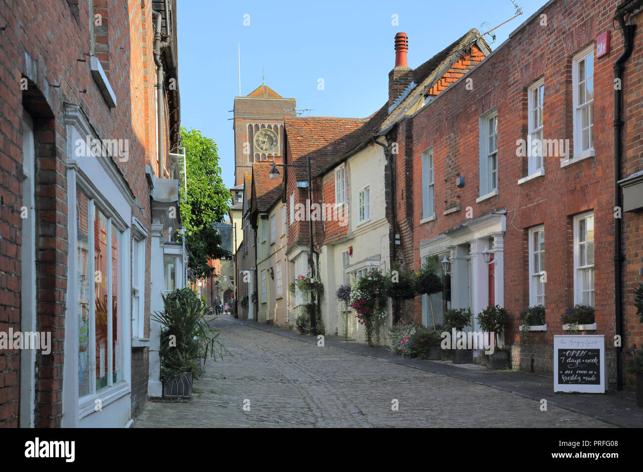 lombard street a cobbled lane in petworth west sussex Stock Photo Alamy
