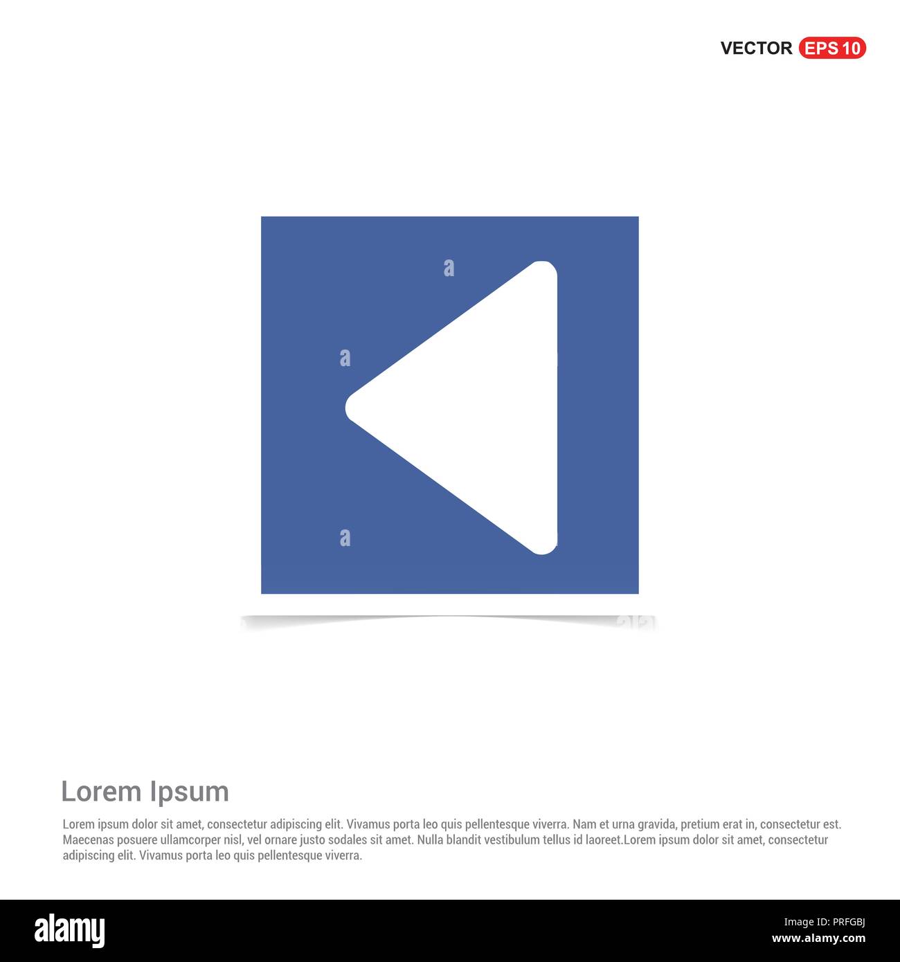 Back Icon - Blue photo Frame Stock Vector Image & Art - Alamy