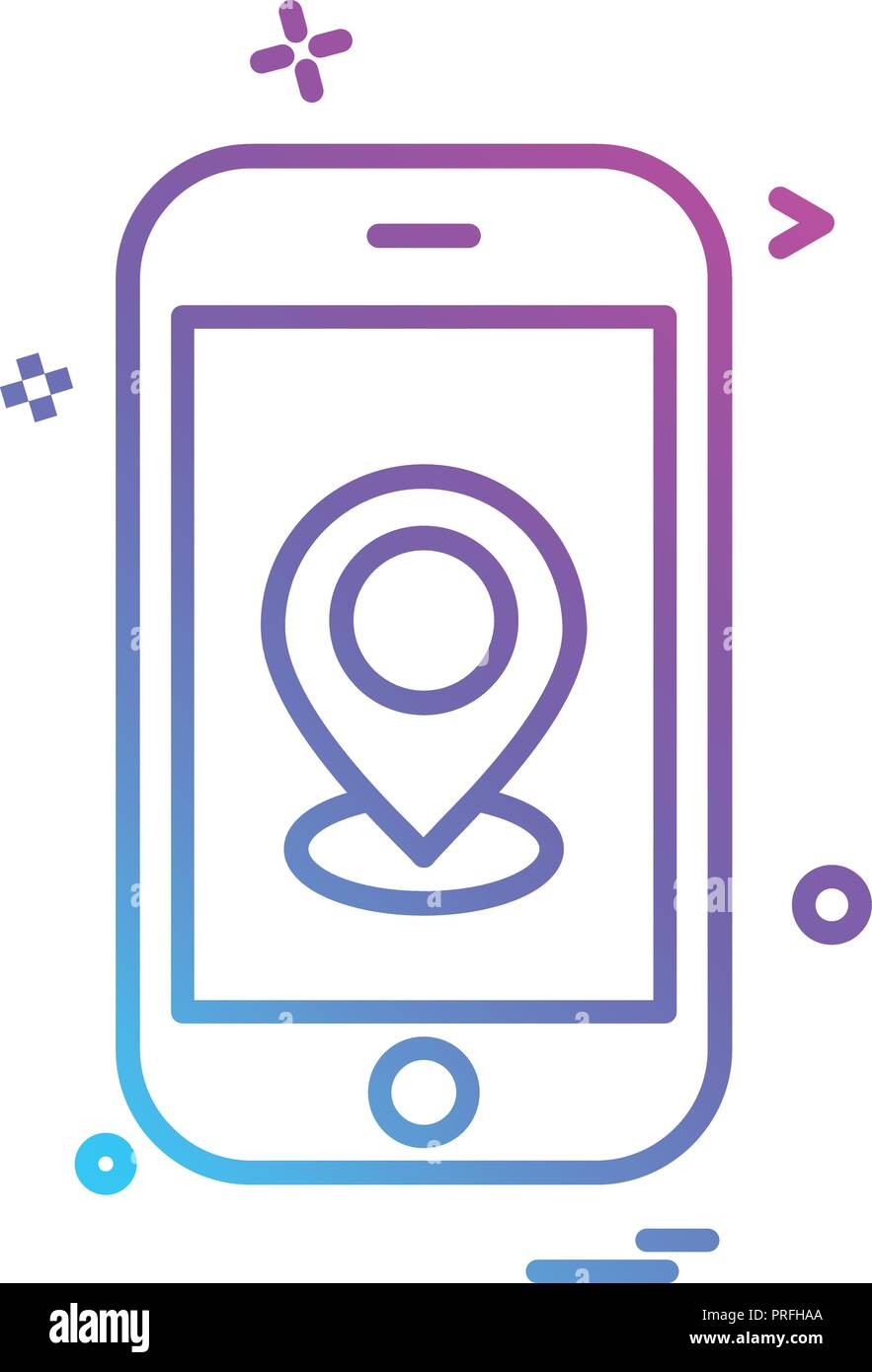 Smart phone icon design vector Stock Vector Image & Art - Alamy