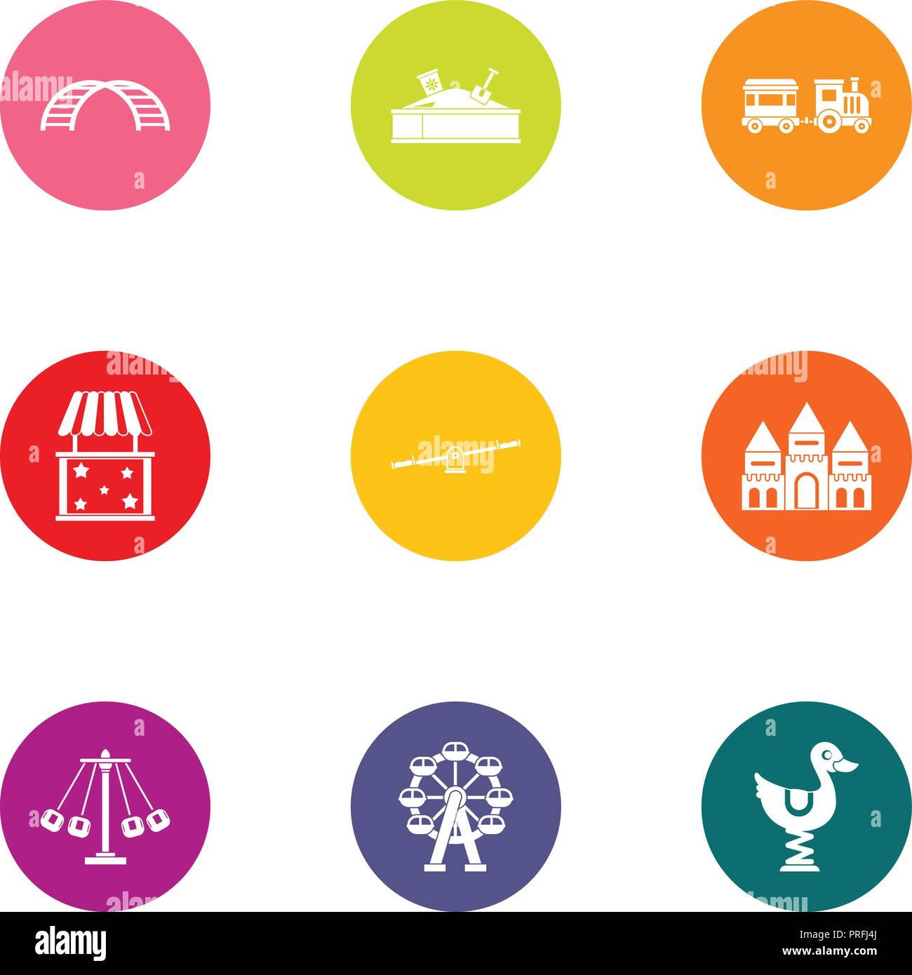 Toy town set Stock Vector Images - Alamy