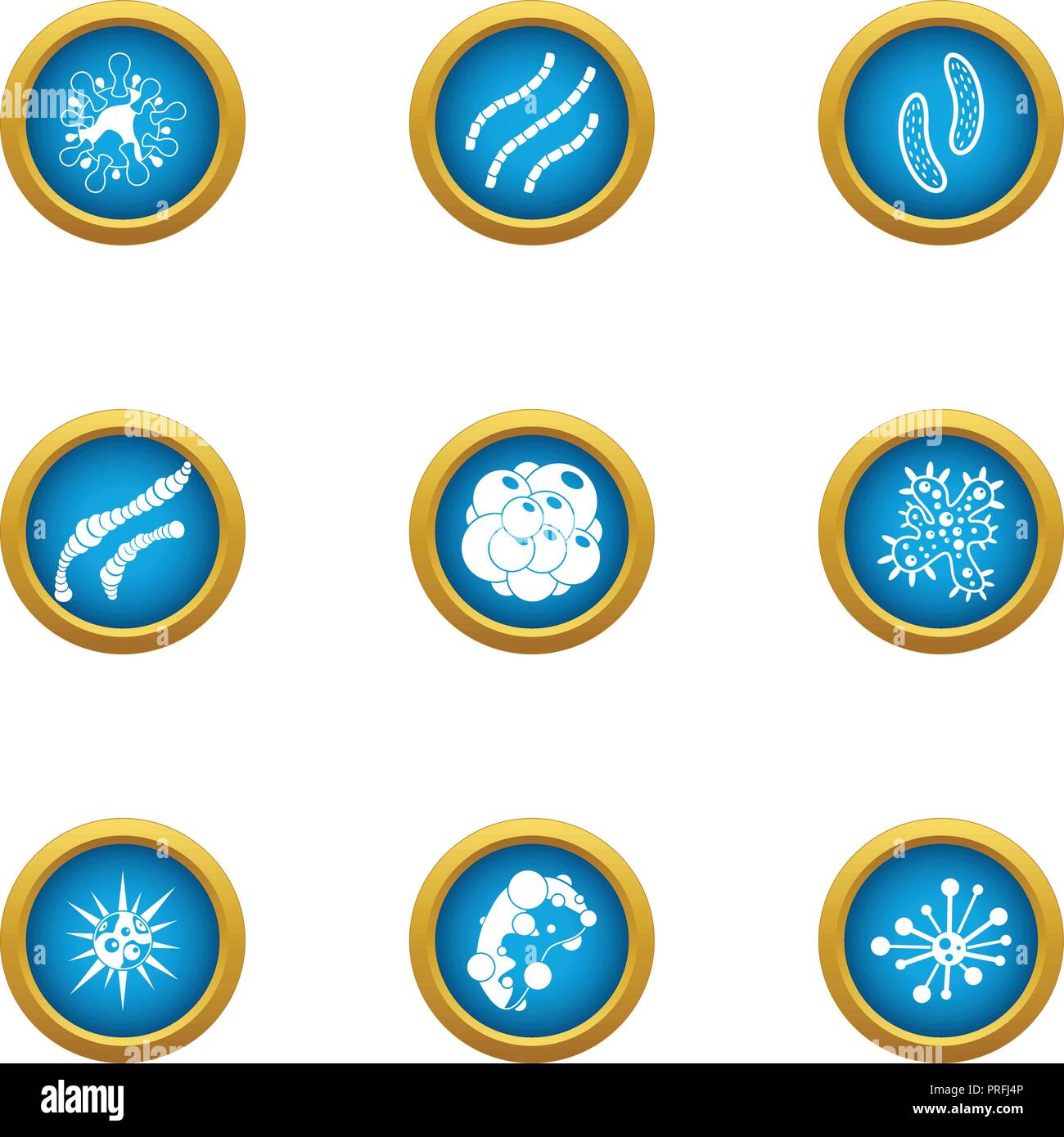 Biochemistry icons set, flat style Stock Vector Image & Art - Alamy