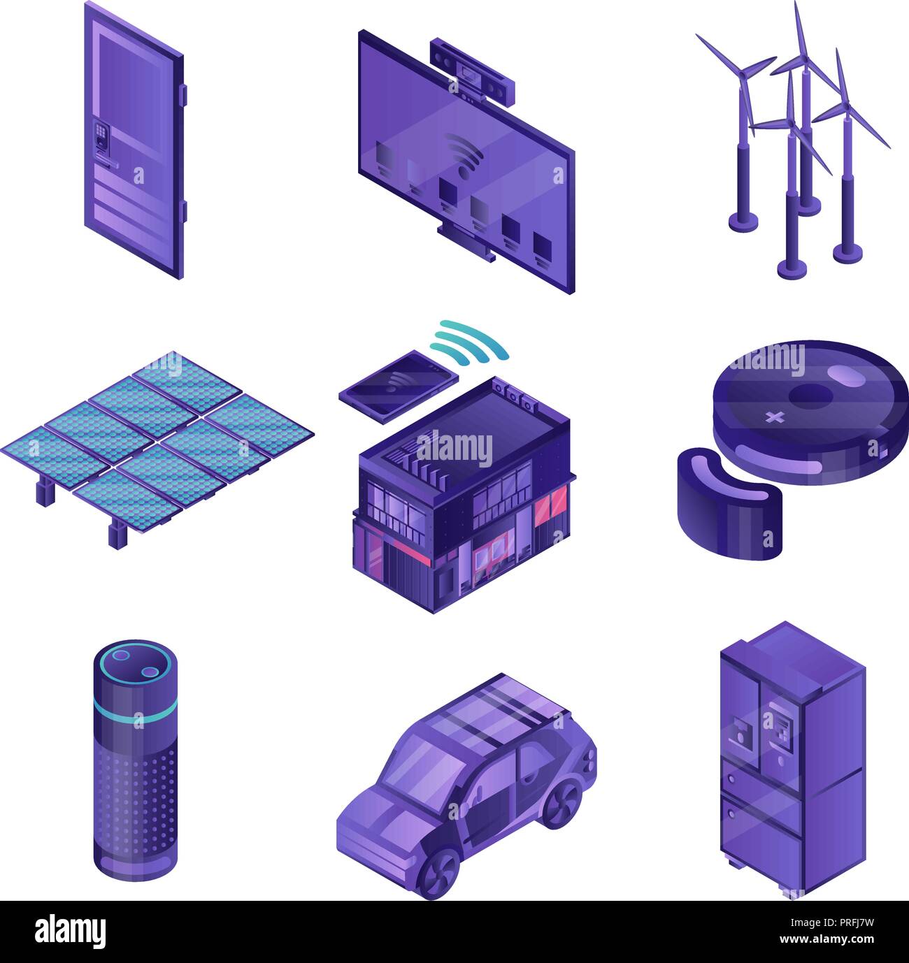 Smart energy device factory Stock Vector Images - Alamy