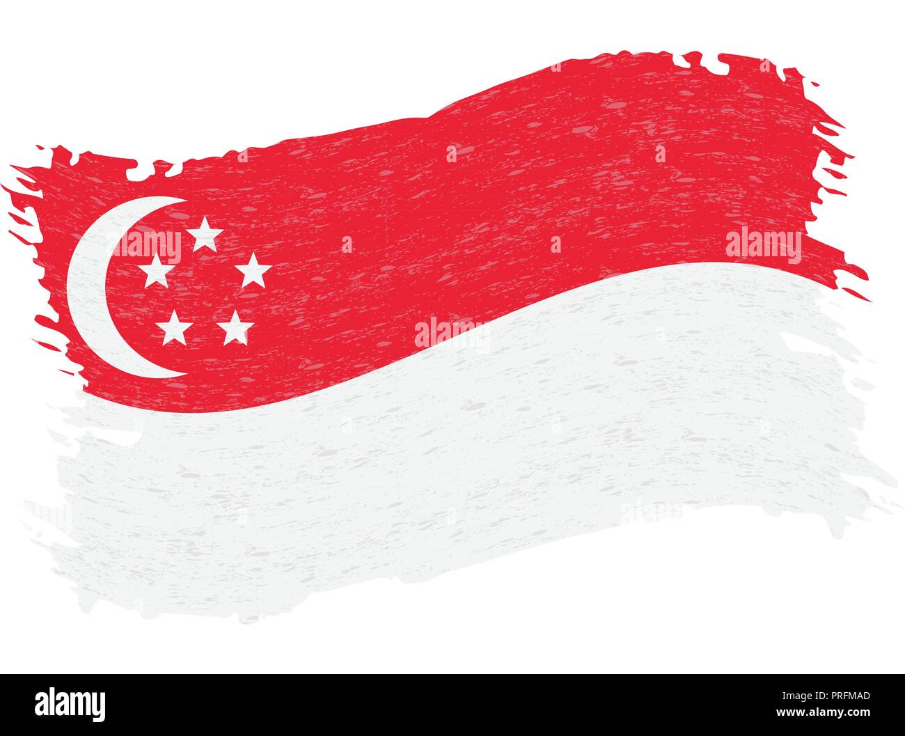 flag of singapore high resolution stock photography and images alamy https www alamy com flag of singapore grunge abstract brush stroke isolated on a white background vector illustration image221006757 html