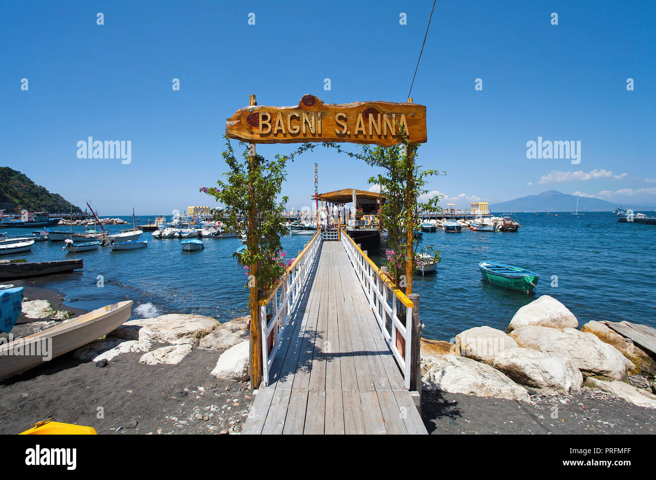 Trattoria Bagni S. Anna at fishing harbour Marina Piccola, Sorrento