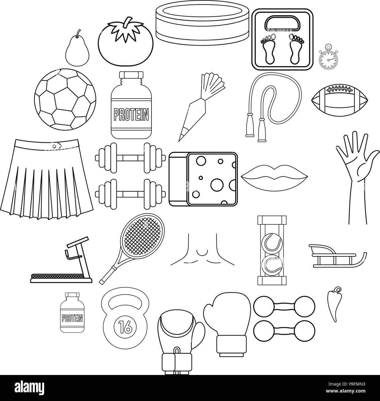 Track and field icons set, outline style Stock Vector Image & Art Alamy