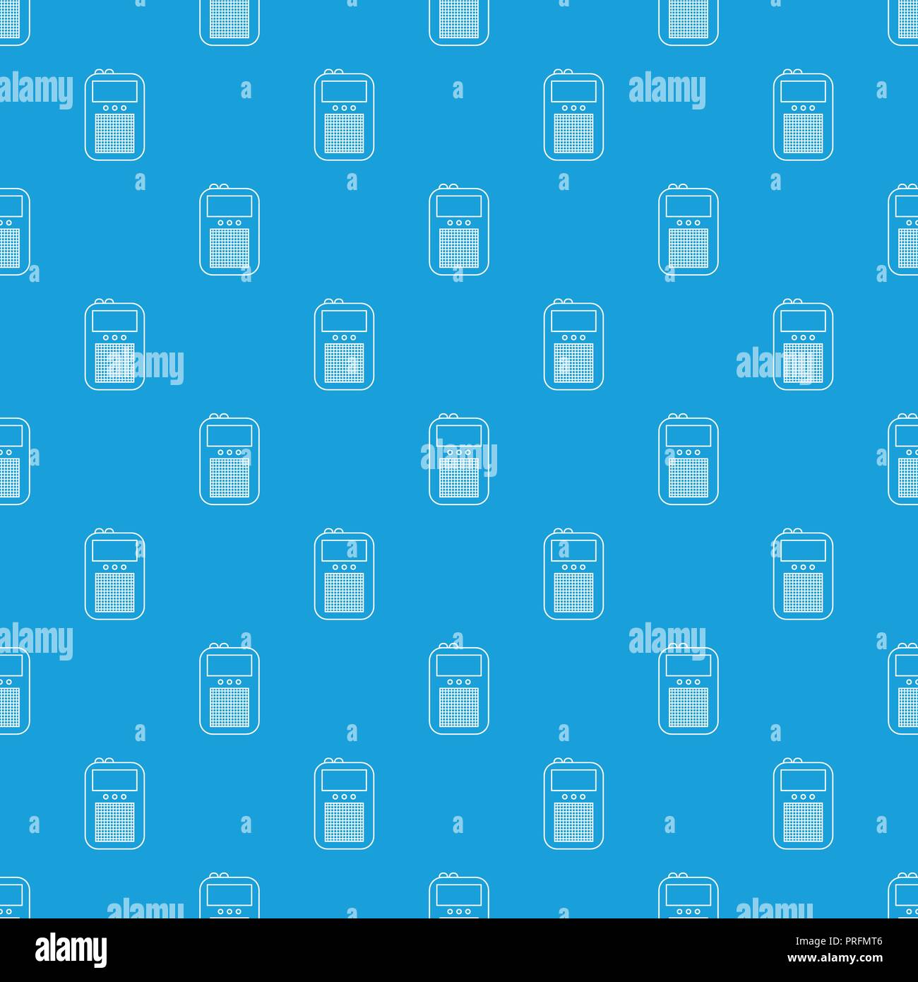 Portable radio pattern vector seamless blue Stock Vector Image & Art ...