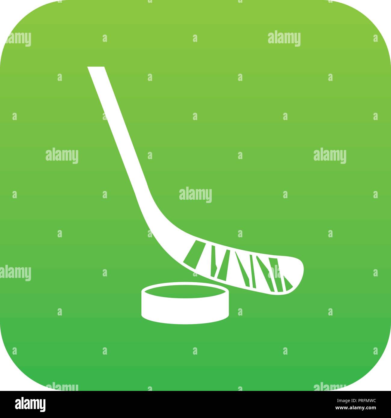 Stick and puck icon digital green Stock Vector Image & Art Alamy