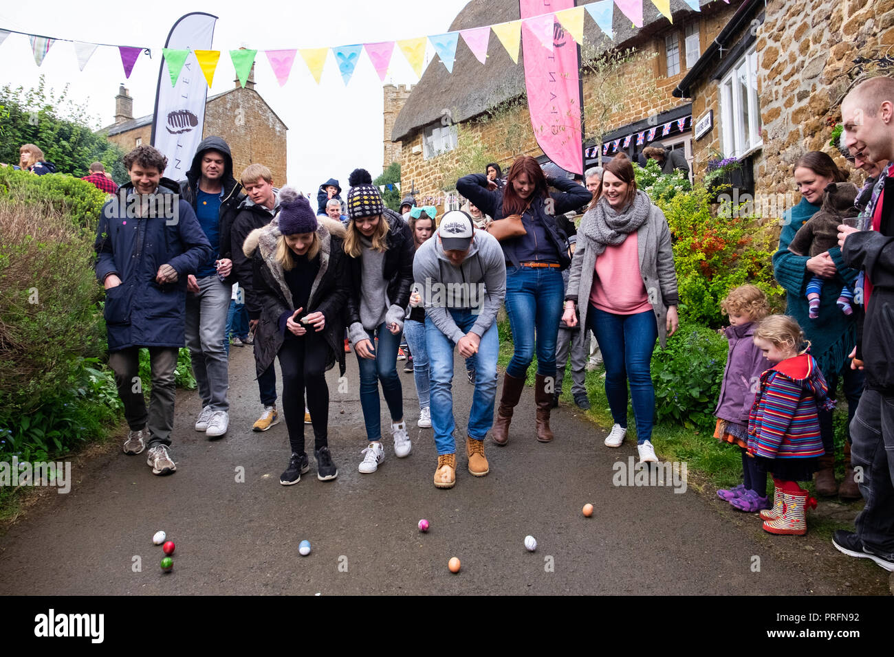 Traditional easter family game games hires stock photography and