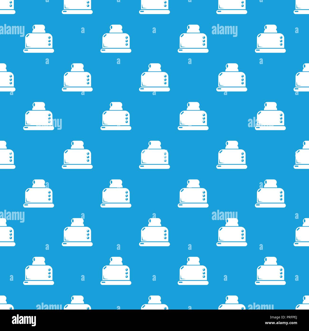 Steal toaster pattern vector seamless blue Stock Vector