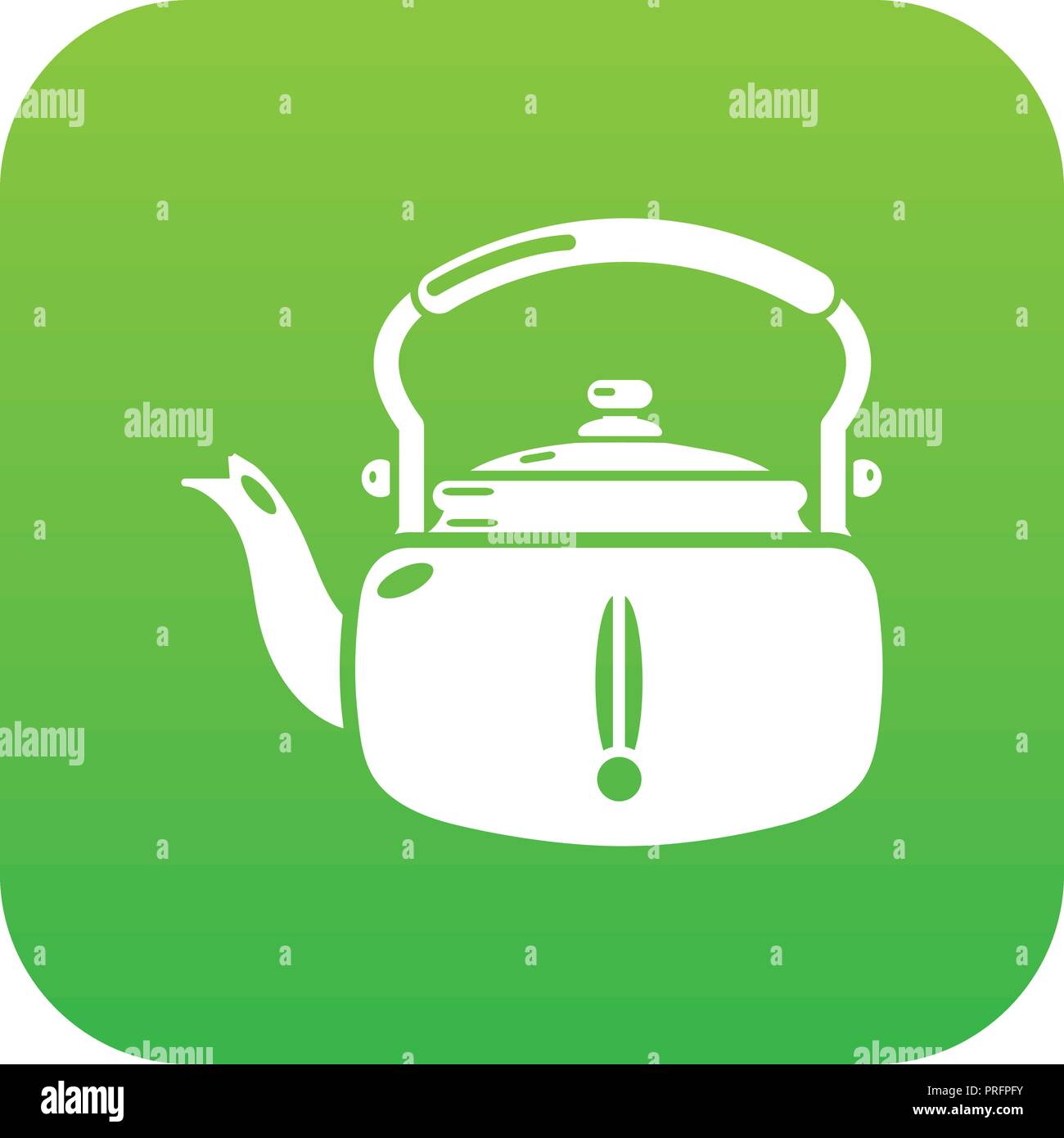 Kettle break icon green vector Stock Vector Image & Art Alamy