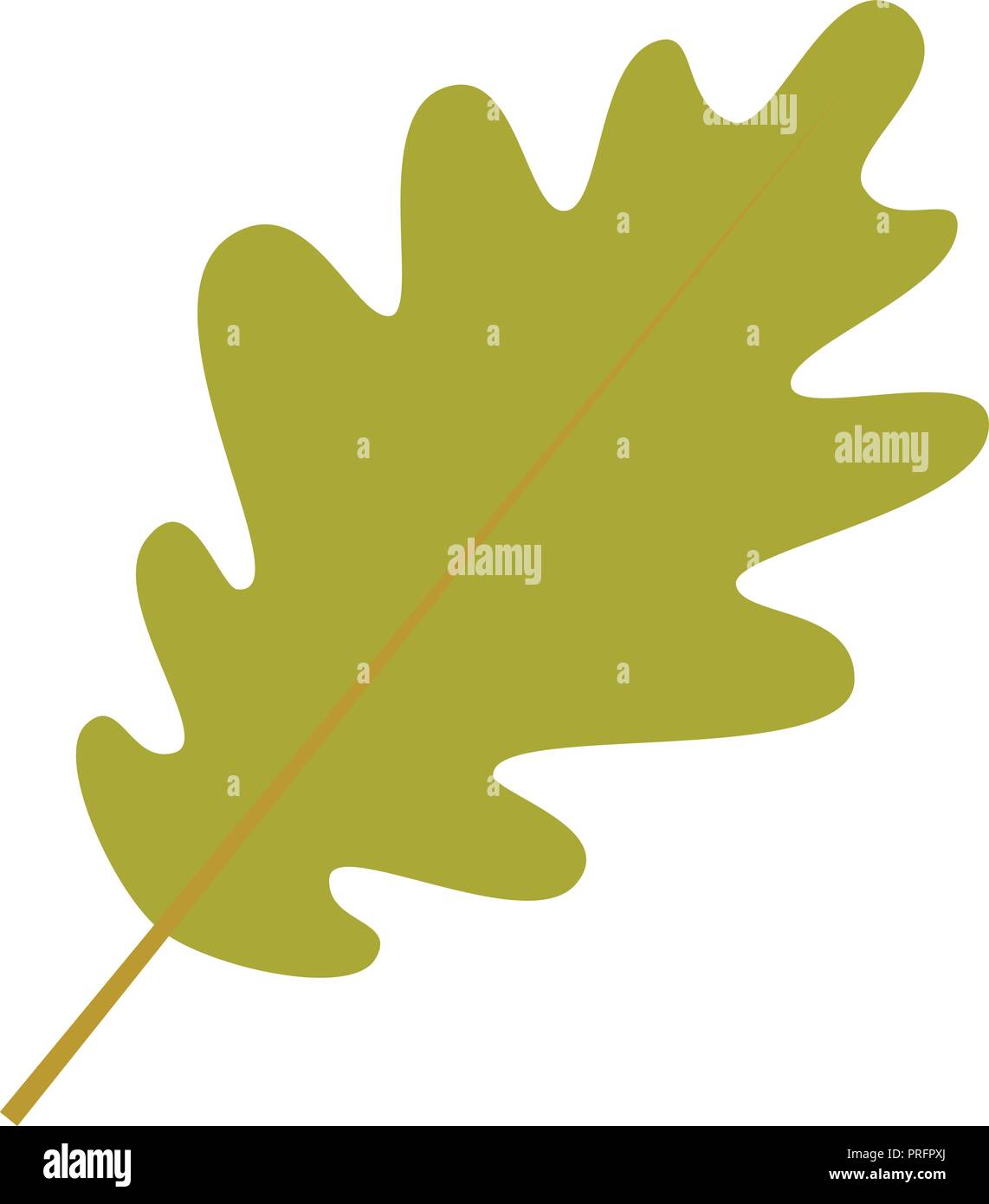 Oak leaf icon, flat style Stock Vector Image & Art - Alamy