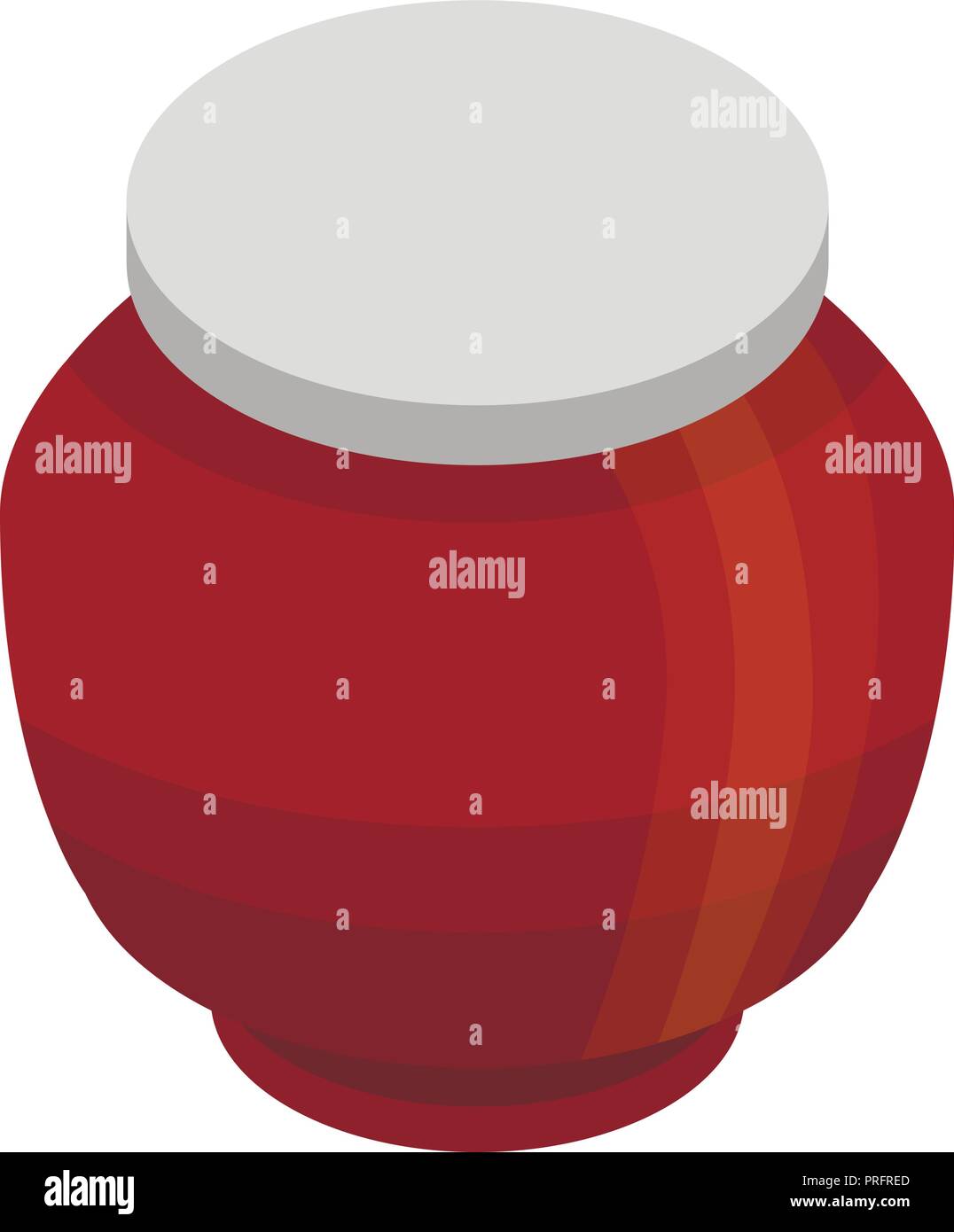 Autumn jar icon, isometric style Stock Vector