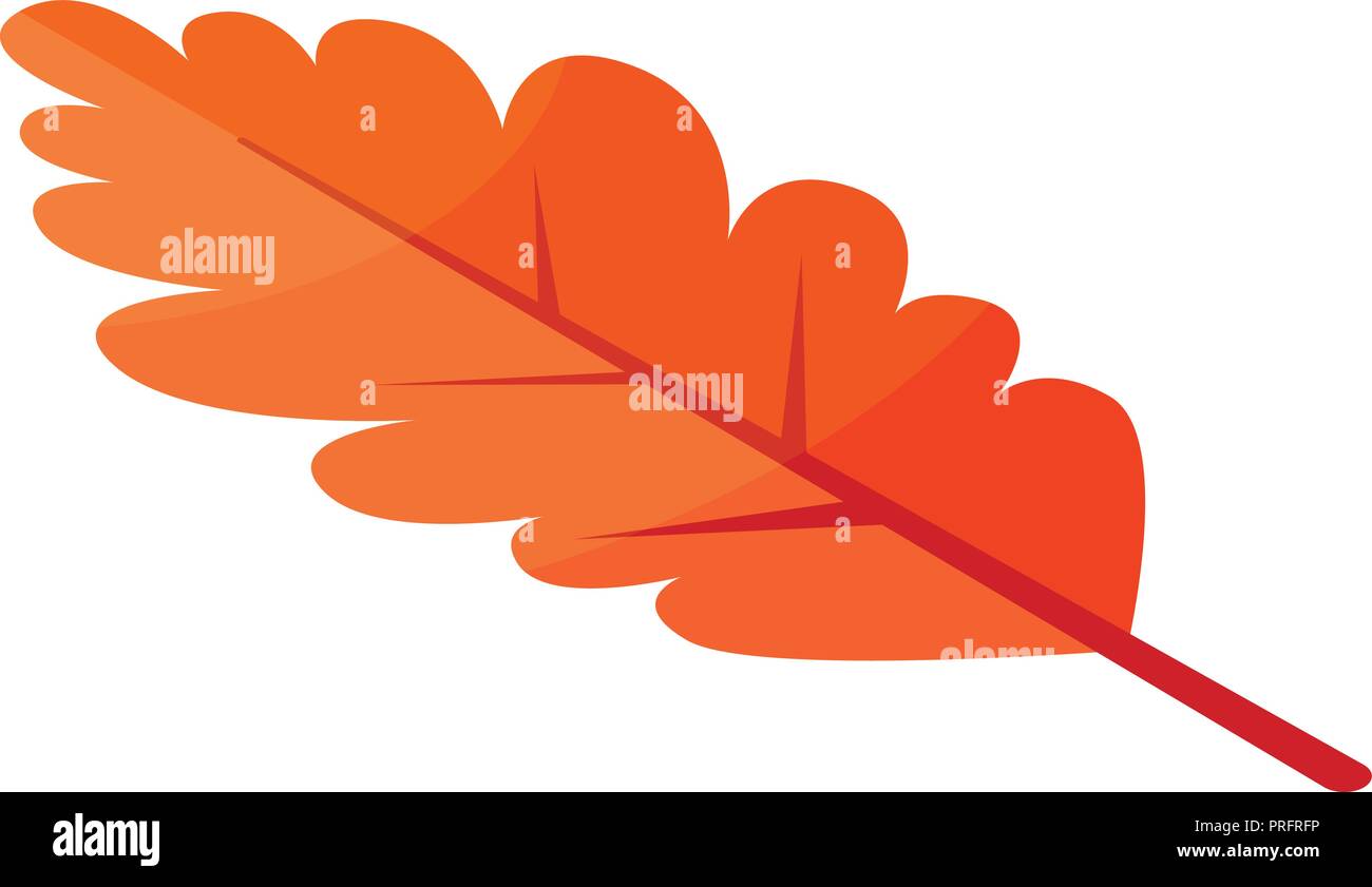 Oak leaf icon, isometric style Stock Vector