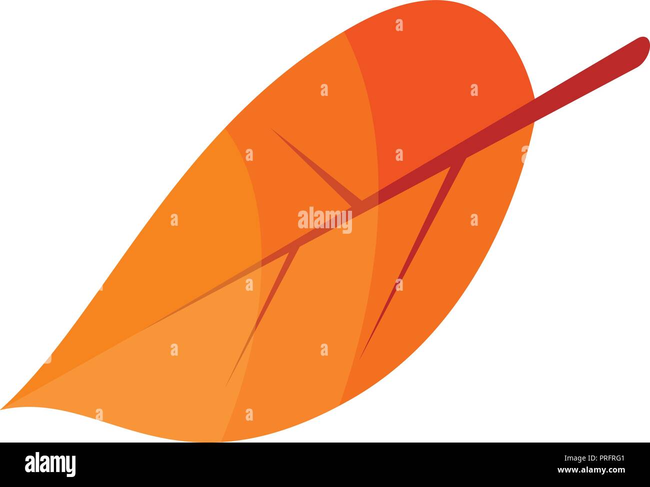 Autumn leaf icon, isometric style Stock Vector