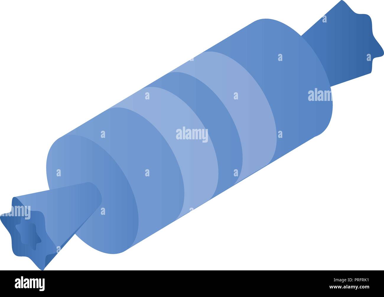 Blue bonbon icon, isometric style Stock Vector