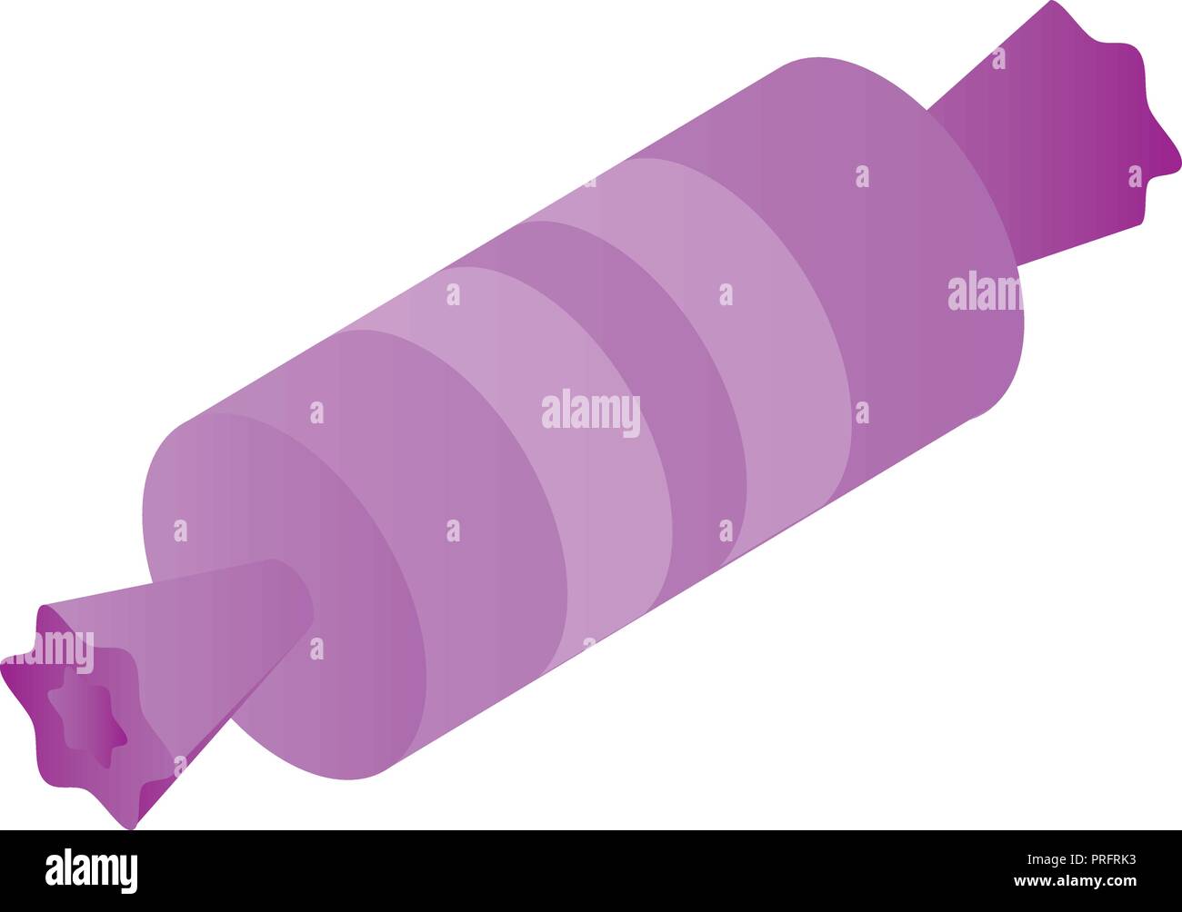 Purple bonbon icon, isometric style Stock Vector