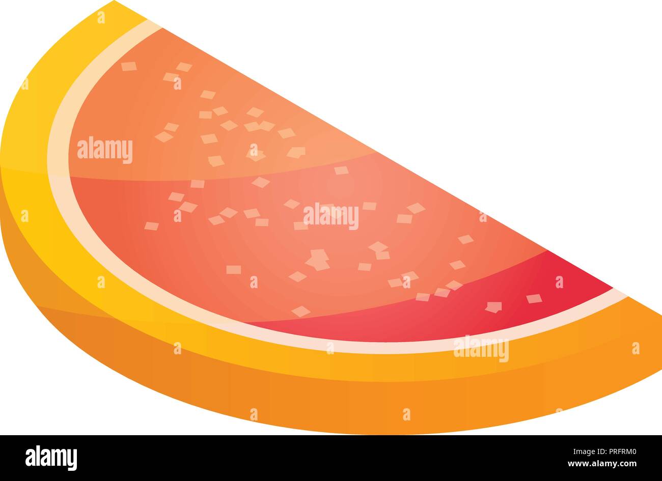 Jelly orange icon, isometric style Stock Vector