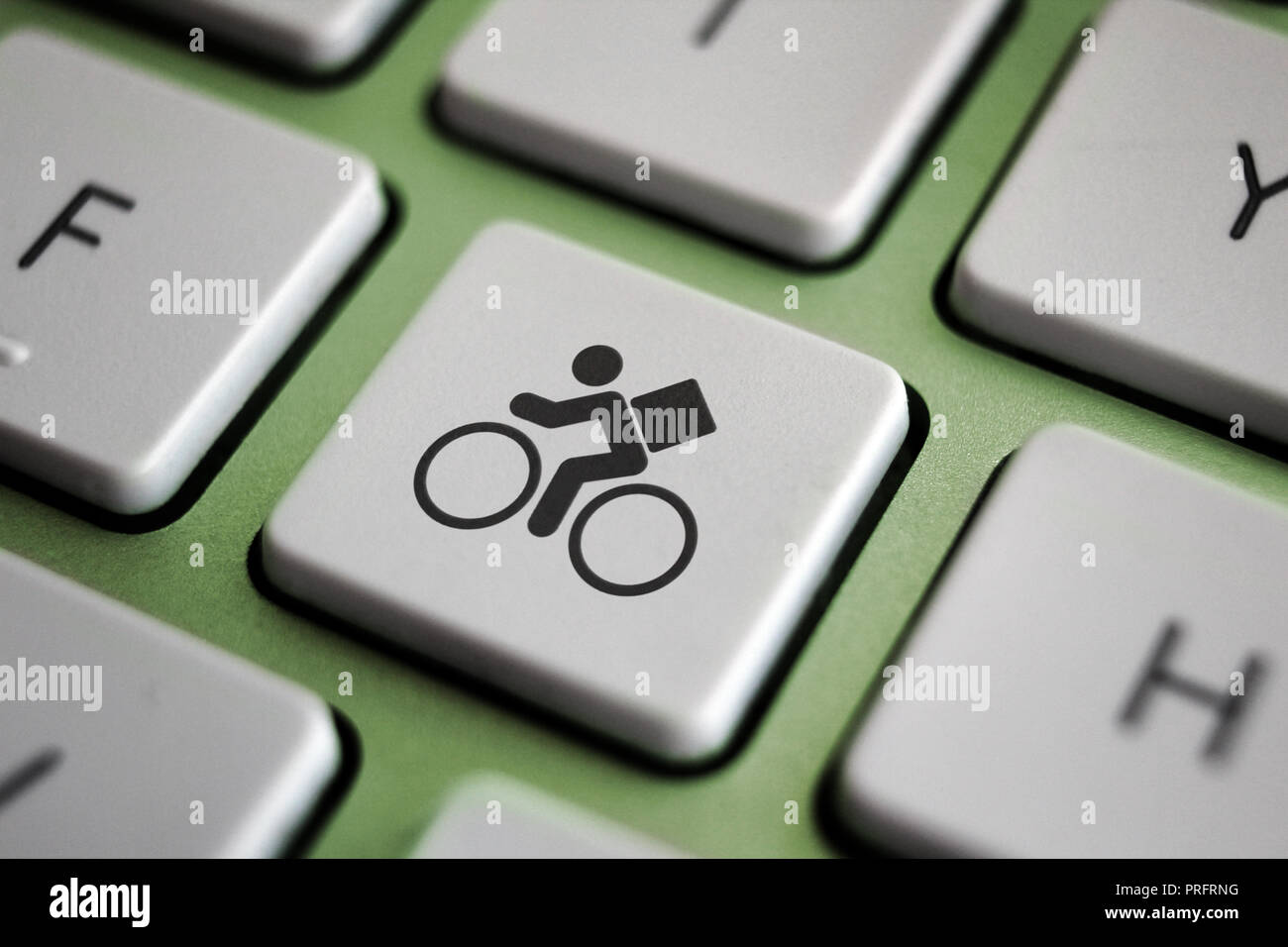 Delivery Key on keyboard with delivery service icon Stock Photo Alamy