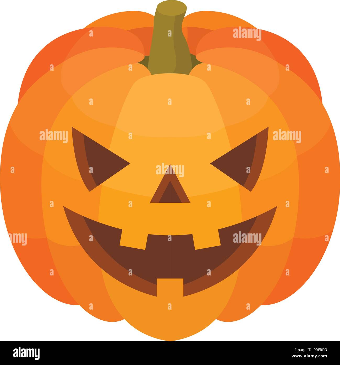 Halloween pumpkin icon, isometric style Stock Vector