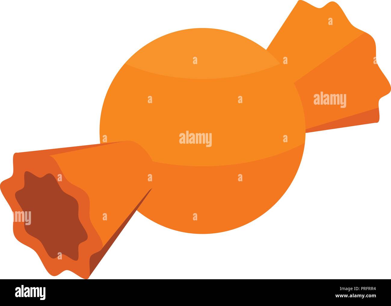 Orange bonbon icon, isometric style Stock Vector