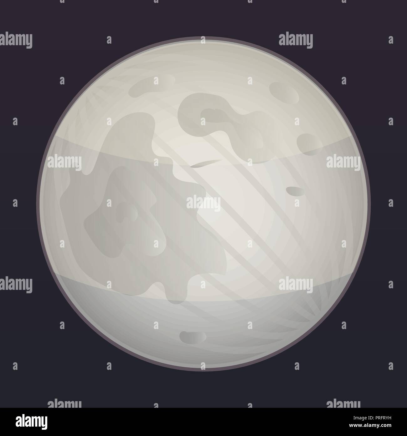Space moon icon, isometric style Stock Vector