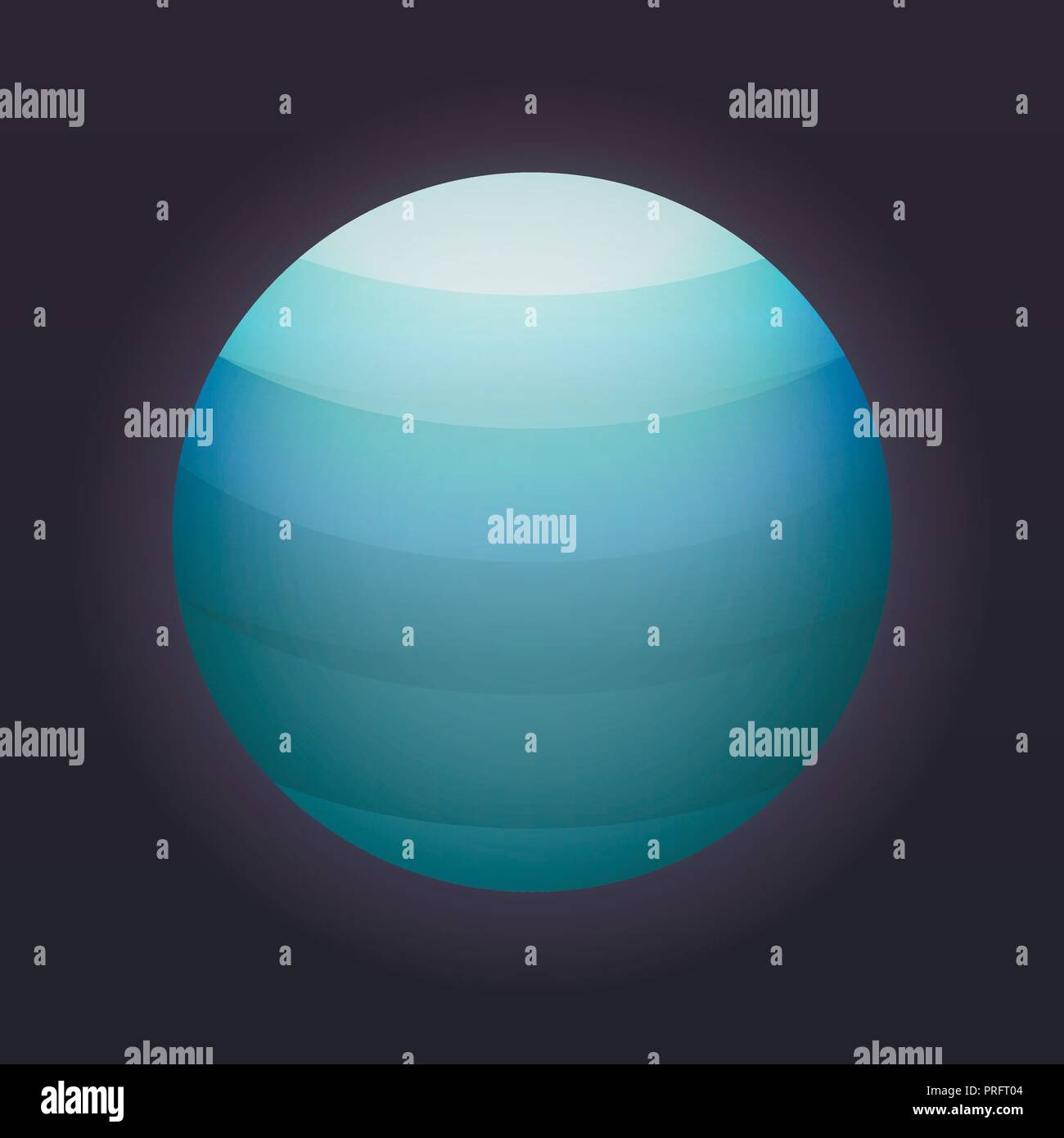 Uranus planet icon, isometric style Stock Vector