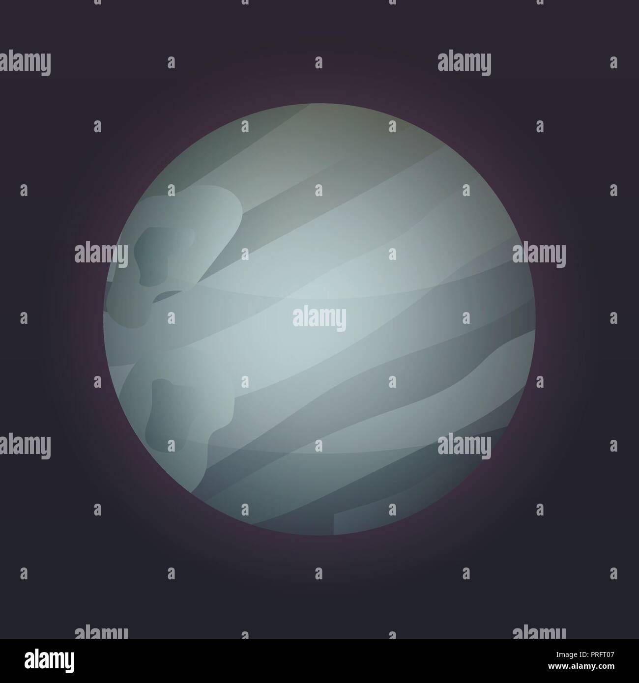 Pluto planet icon, isometric style Stock Vector
