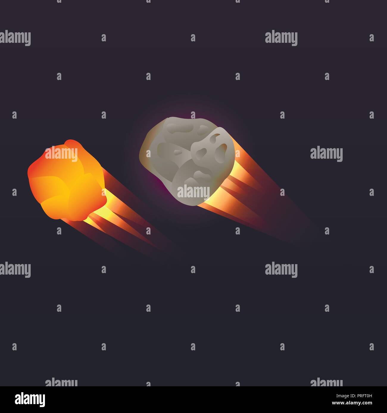 Space asteroid icon, isometric style Stock Vector