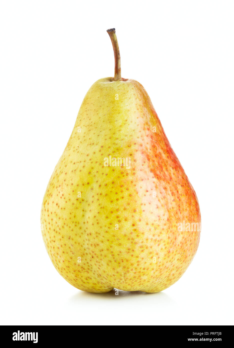 ripe yellow pear isolated on white background Stock Photo - Alamy