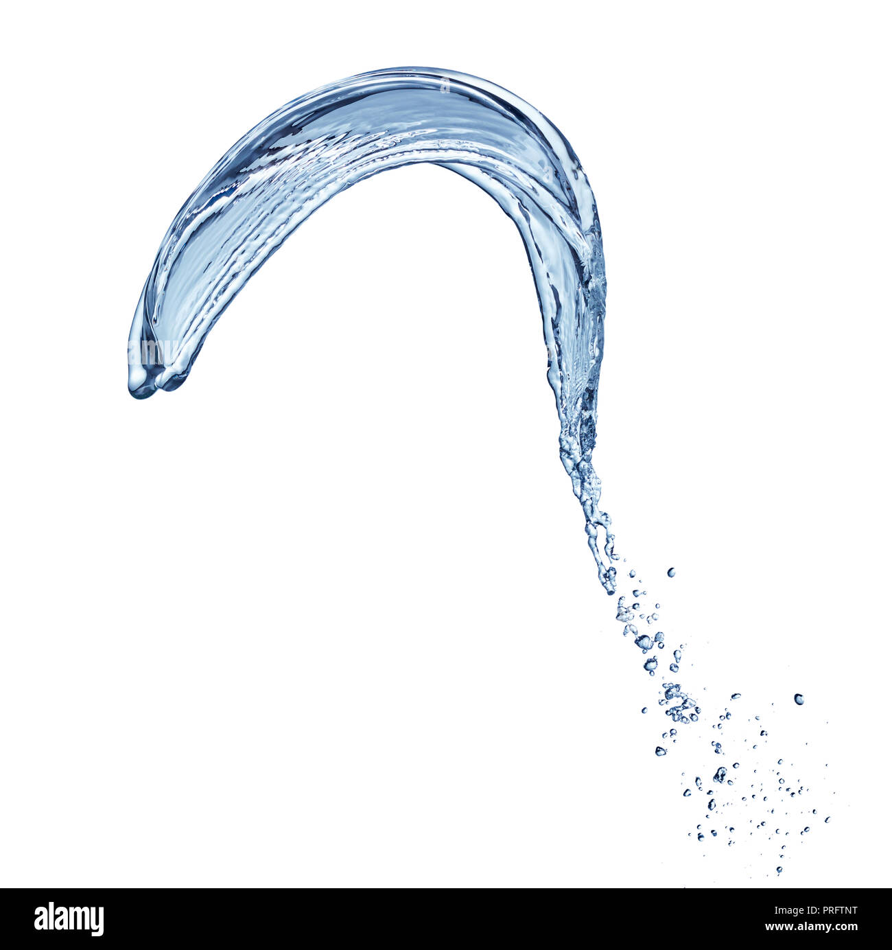 water splash isolated on white background Stock Photo