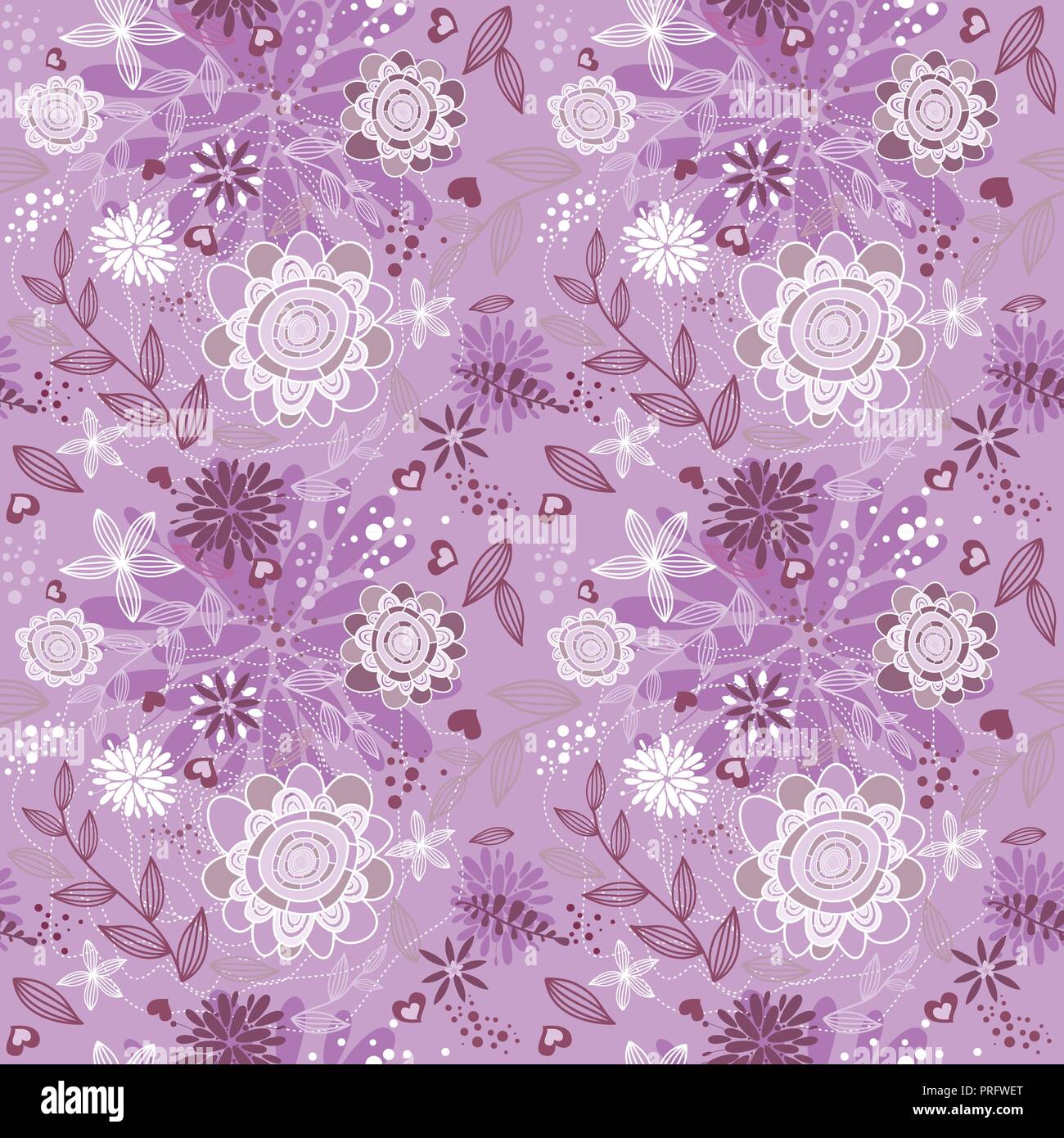 Vector Pattern Sweet Background Sweet Floral seamless pattern background.Romantic background. Vector ...