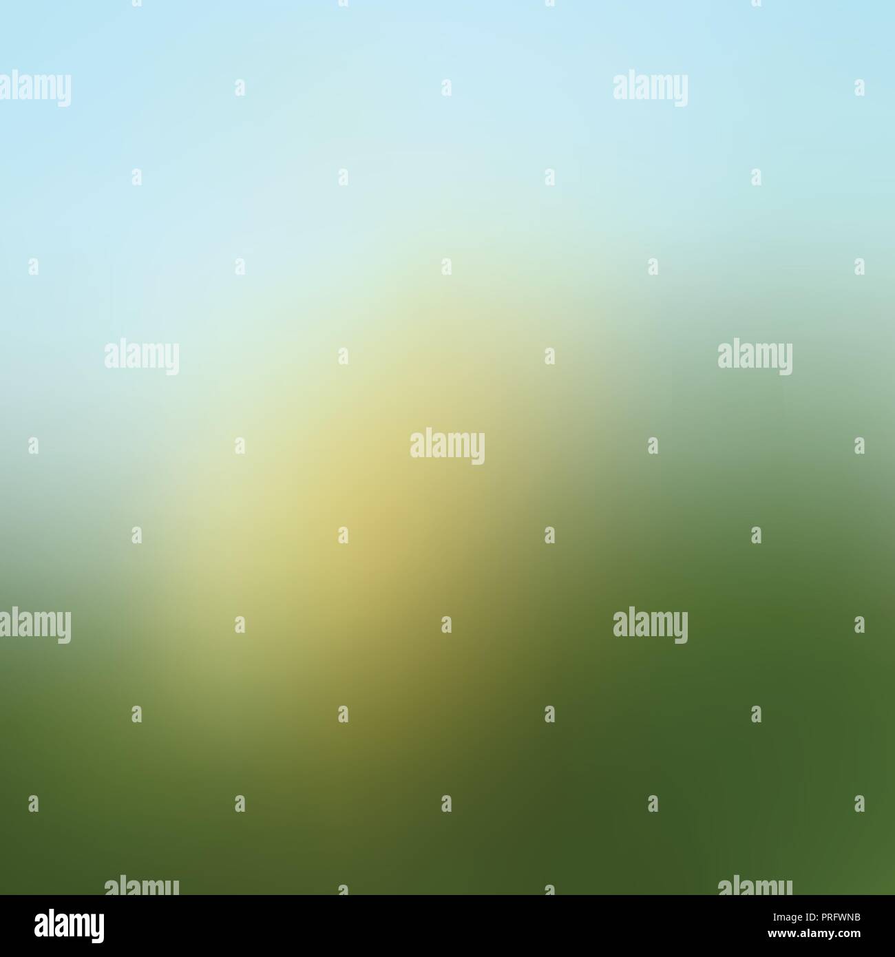 Abstract green blurred gradient background with sunlight. Nature ...