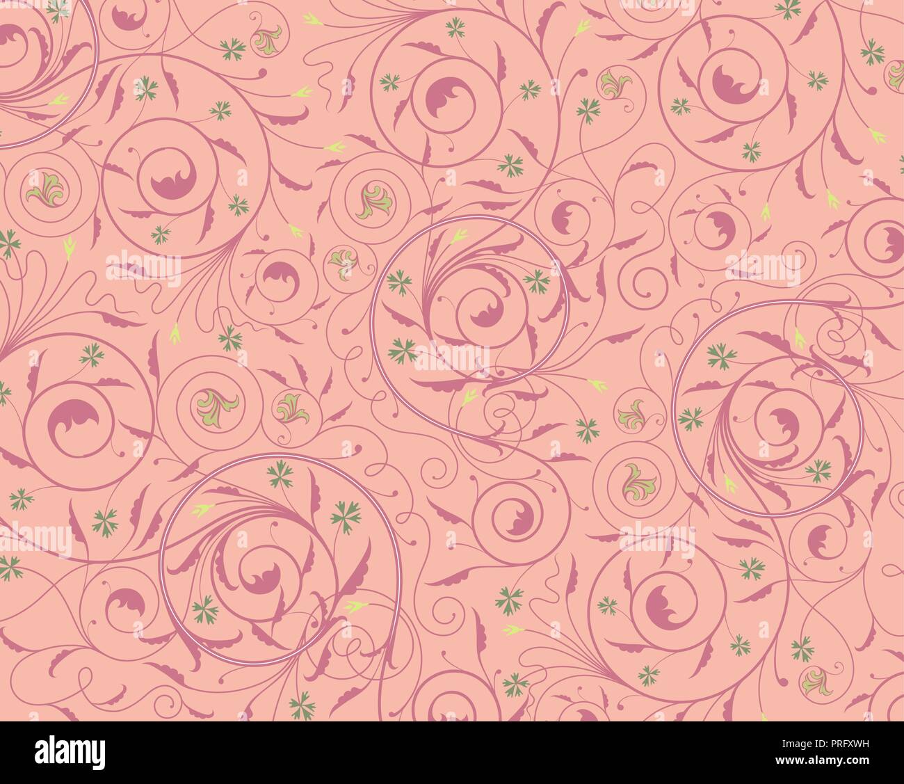 Seamless purple floral wallpaper Stock Vector Image & Art - Alamy