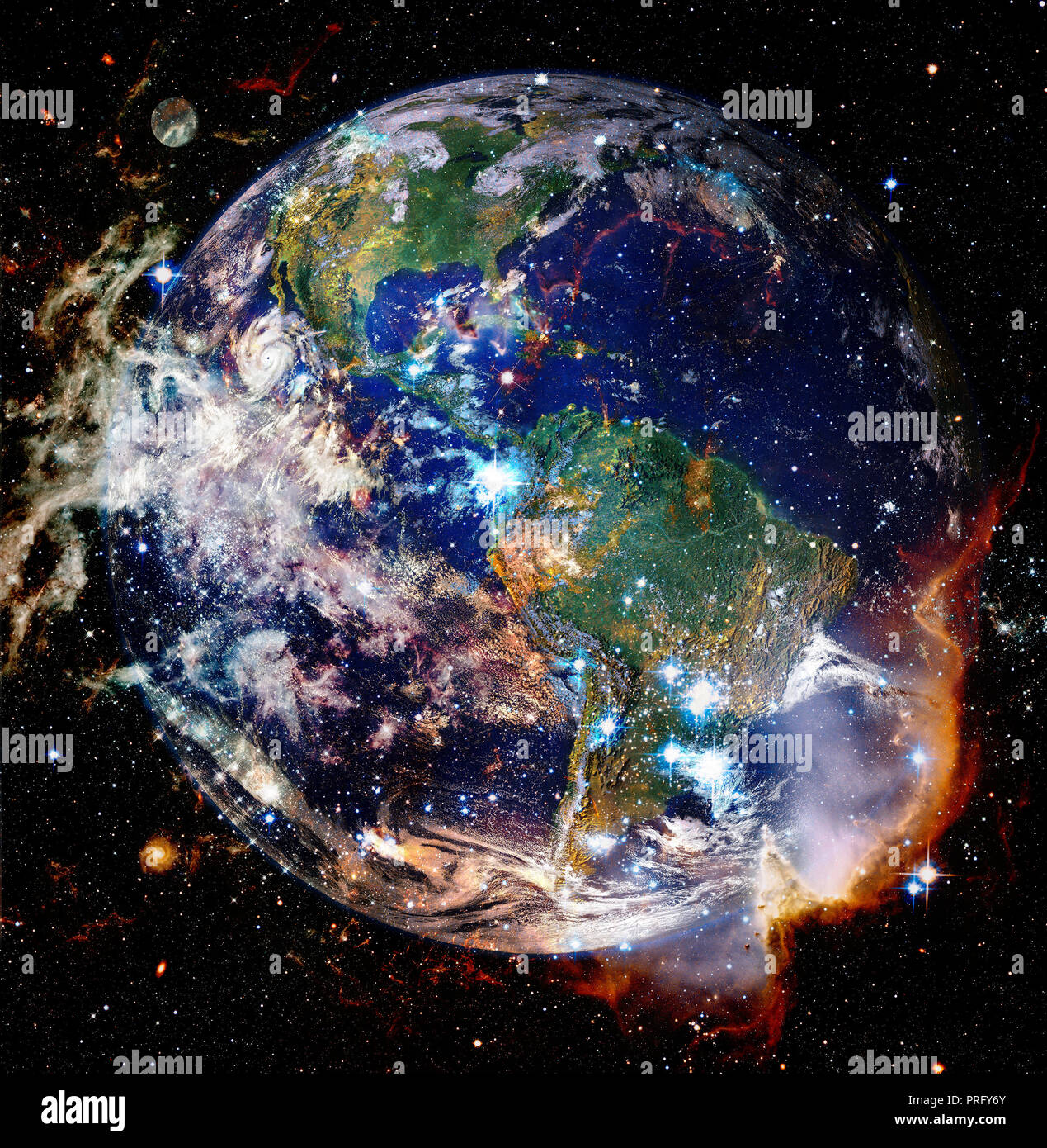 Beautiful Planet Of Earth In Outer Space Elements Of This Image
