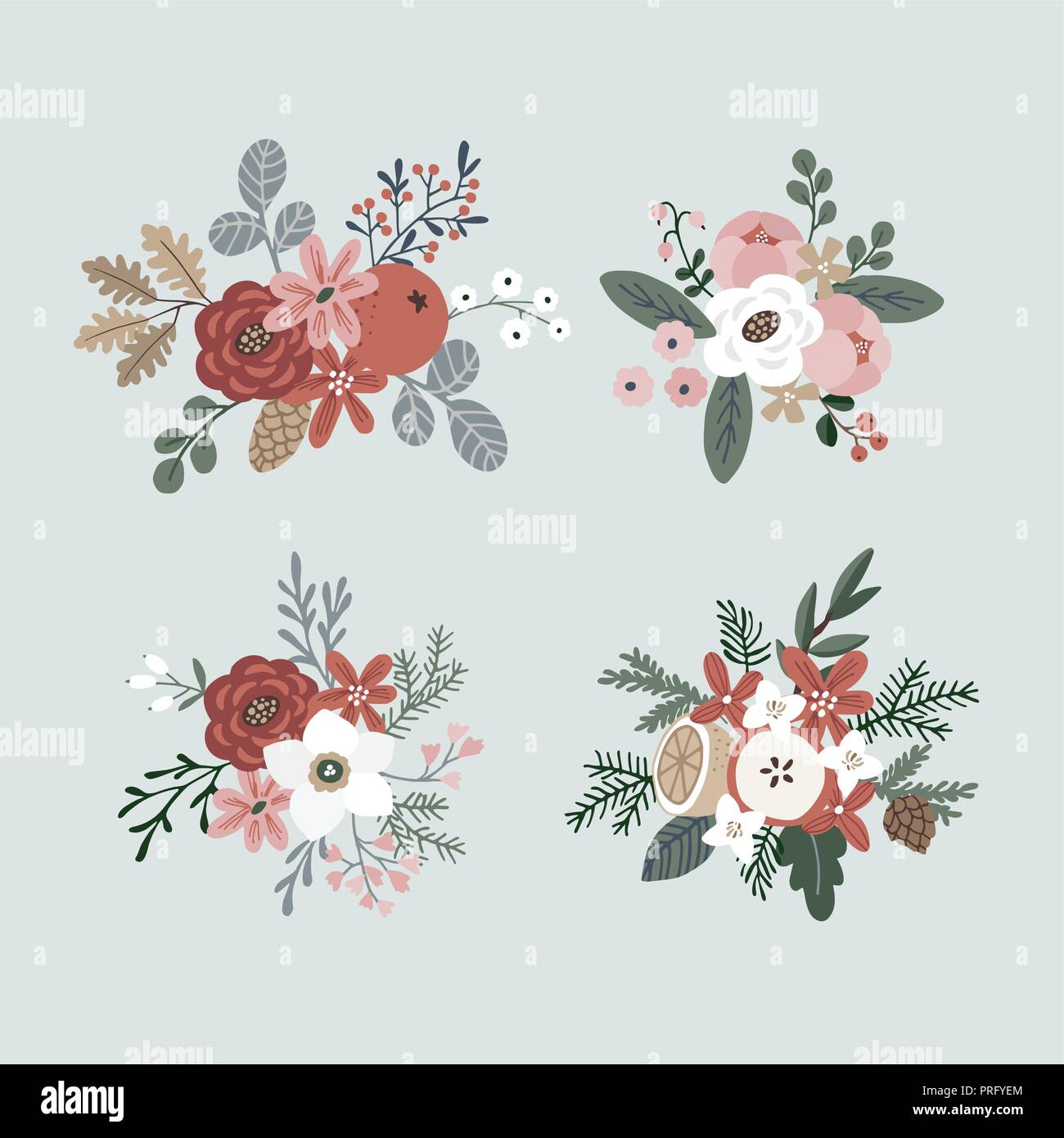 Floral tree made colorful Stock Vector Images - Alamy