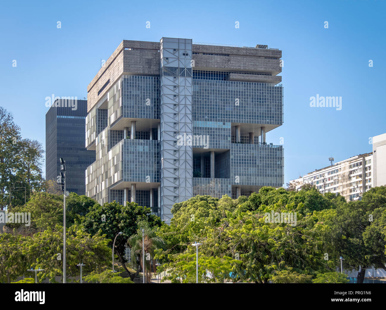 Petrobras Oil Company Headquarters Building - Rio de Janeiro, Brazil Stock Photo