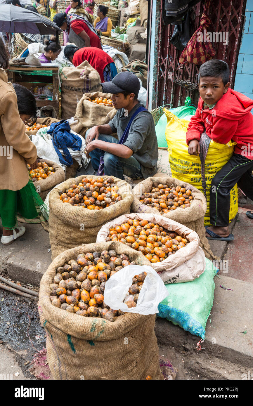 Fruit on sale at roadside, Shillong, Meghalaya, India Stock Photo Alamy