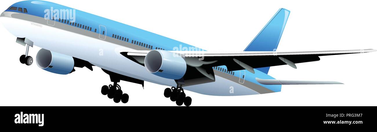 airplane isolated on white Stock Vector Image & Art - Alamy