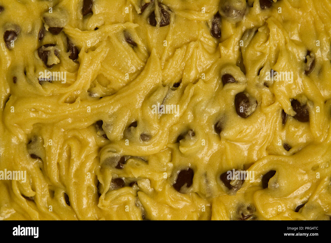 Chocolate Chip Cookie Dough Stock Photo Alamy