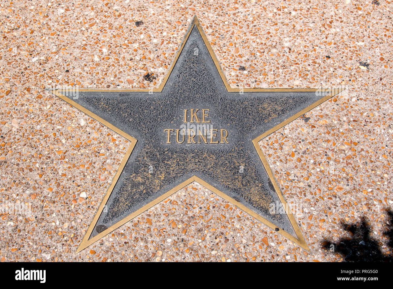 Musician Ike Turner´s star on the St. Louis Walk of Fame, Delmar Boulevard, Delmar Loop, St. Louis, Missouri, USA Stock Photo