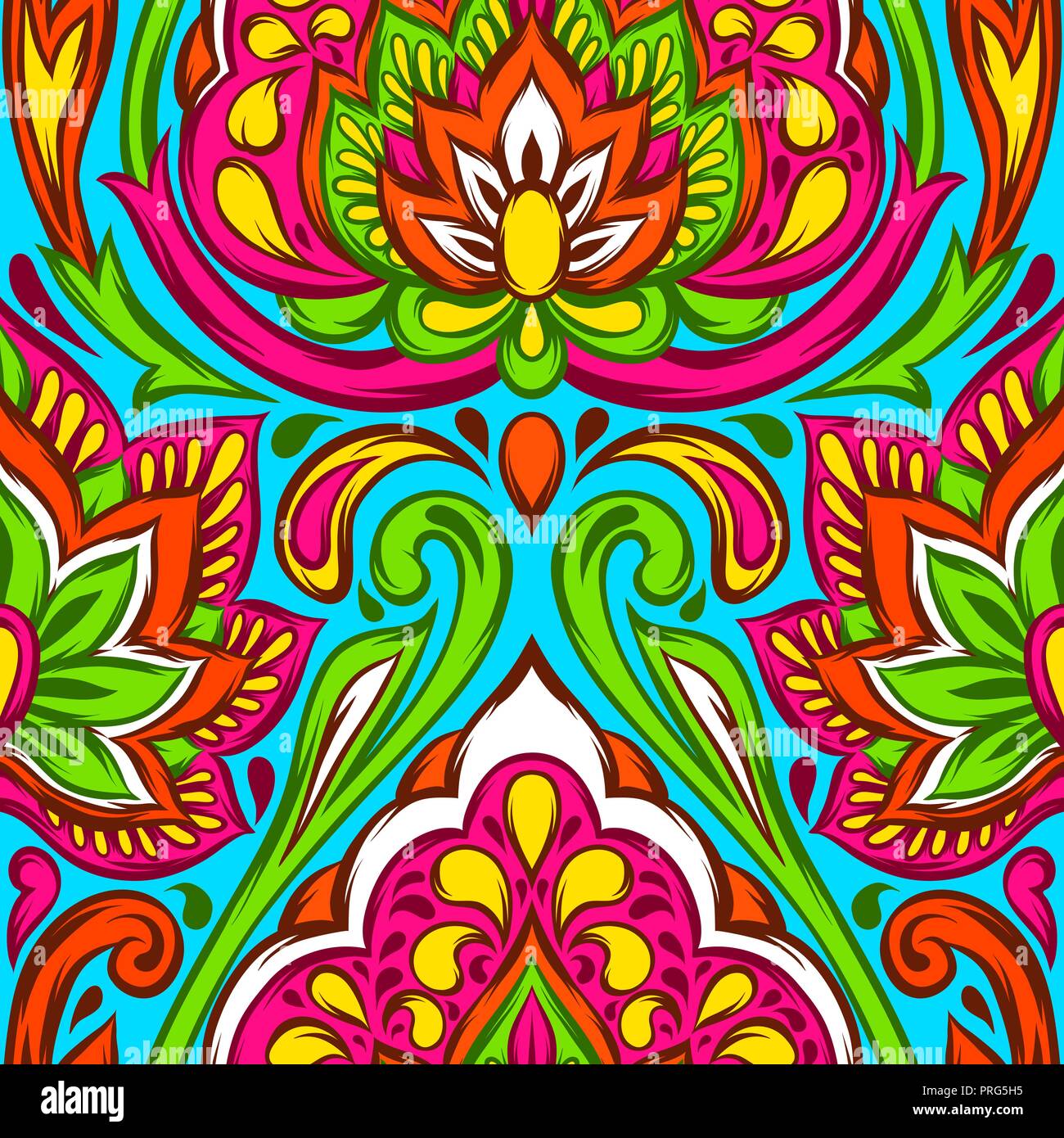 Indian Translucent Pattern Indian ethnic seamless pattern Stock Vector Image & Art - Alamy
