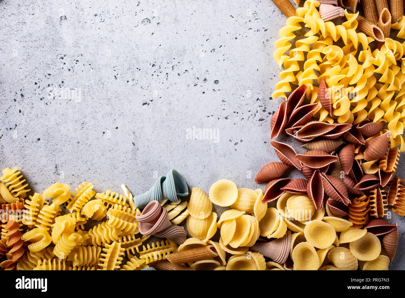 Assorted Colorful Italian Pasta Stock Photo Alamy