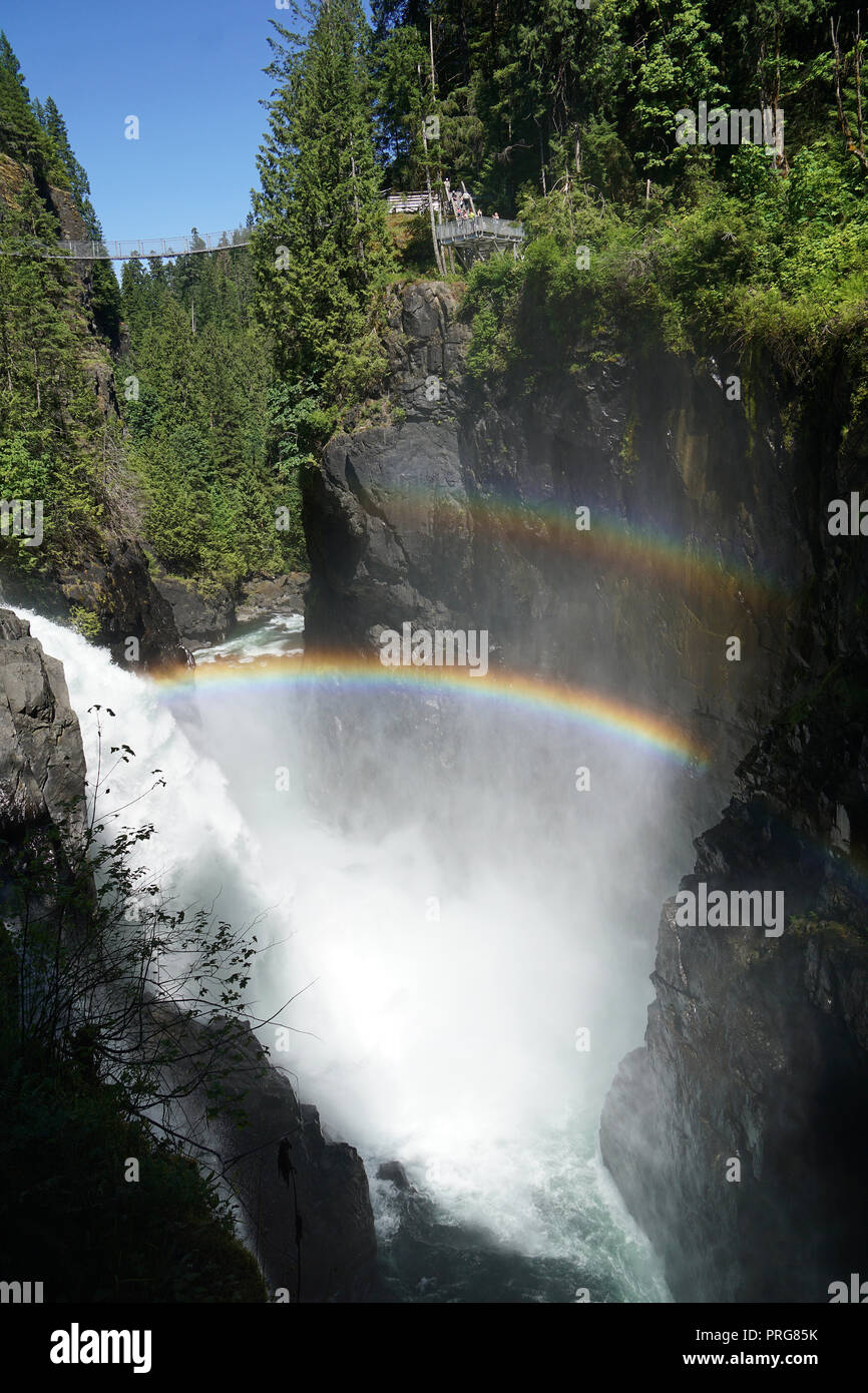 Elk Falls, Campbell River, Vancouver Island Stock Photo