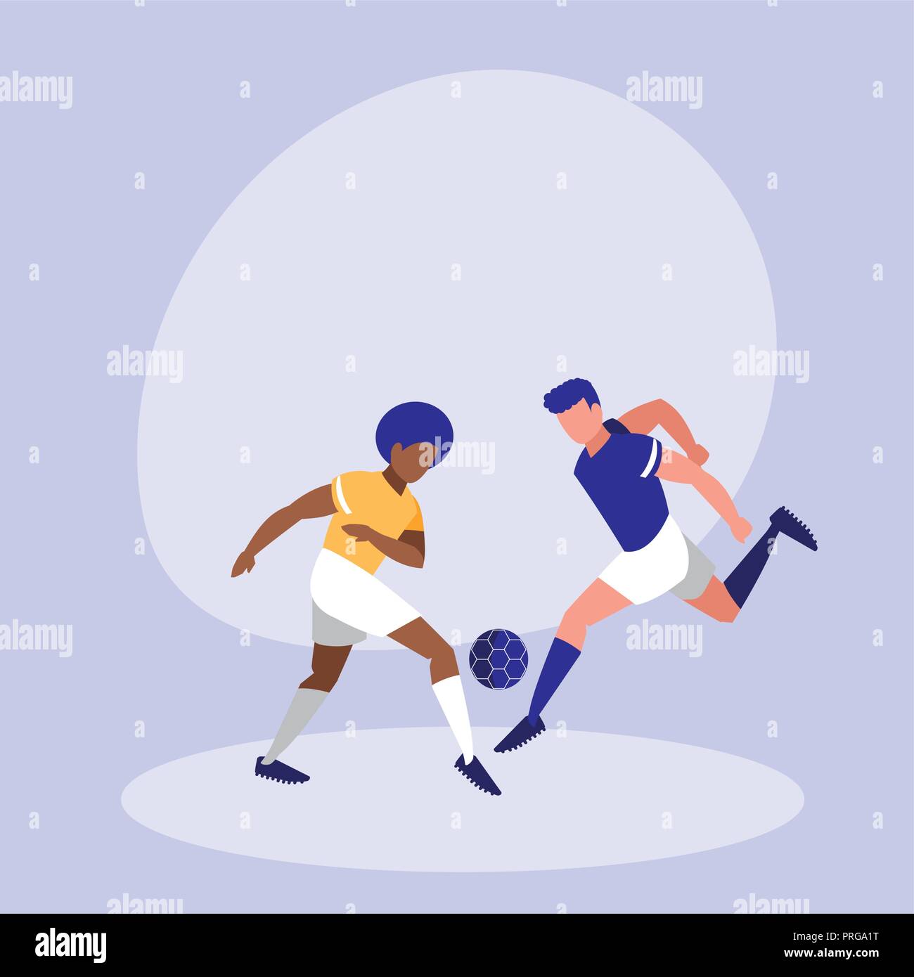 young men practicing football isolated icon vector illustration design ...