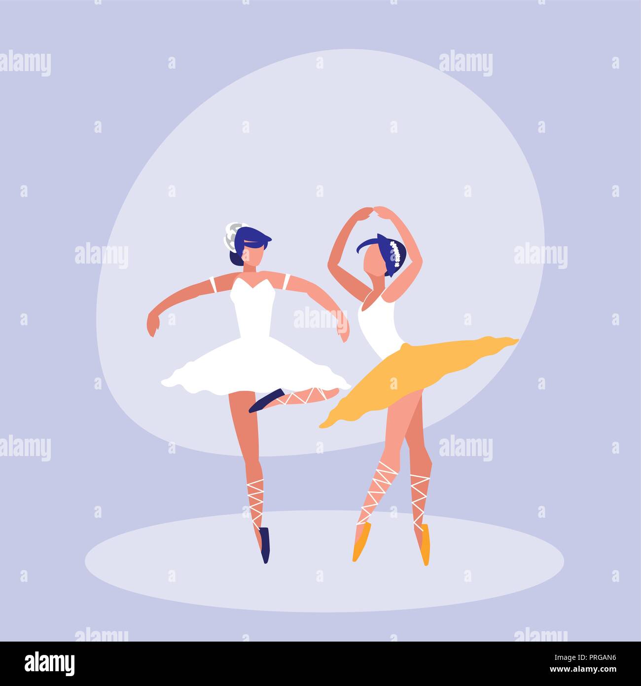 Female ballet dancers Stock Vector Images - Alamy