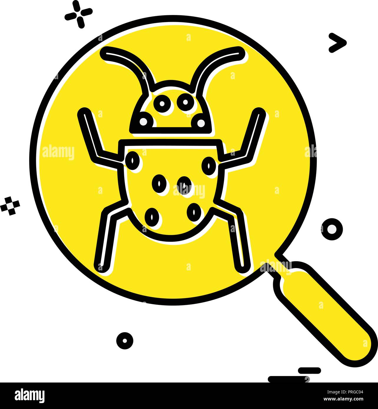 Bug icon design vector Stock Vector Image & Art - Alamy