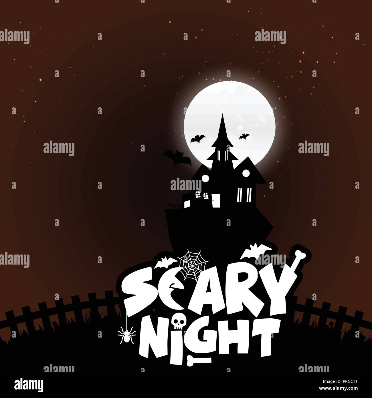 Happy Halloween scary Night background Stock Vector Image & Art - Alamy
