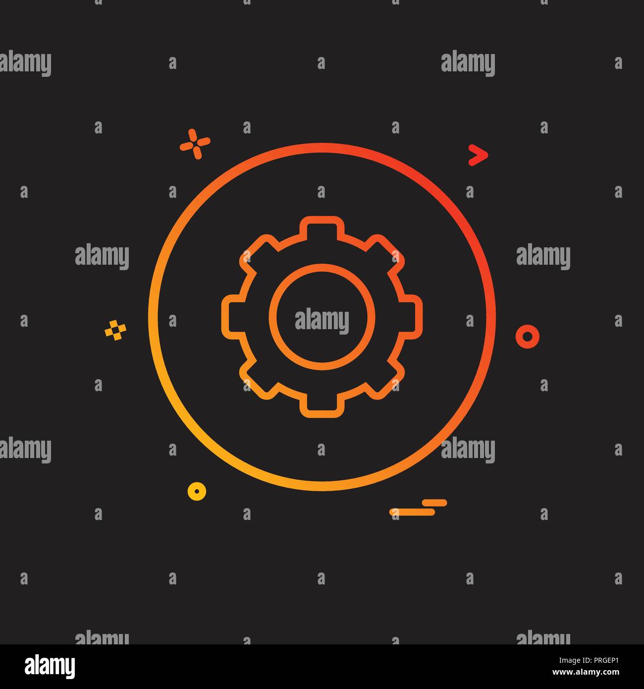 setting gear icon vector design Stock Vector Image & Art - Alamy