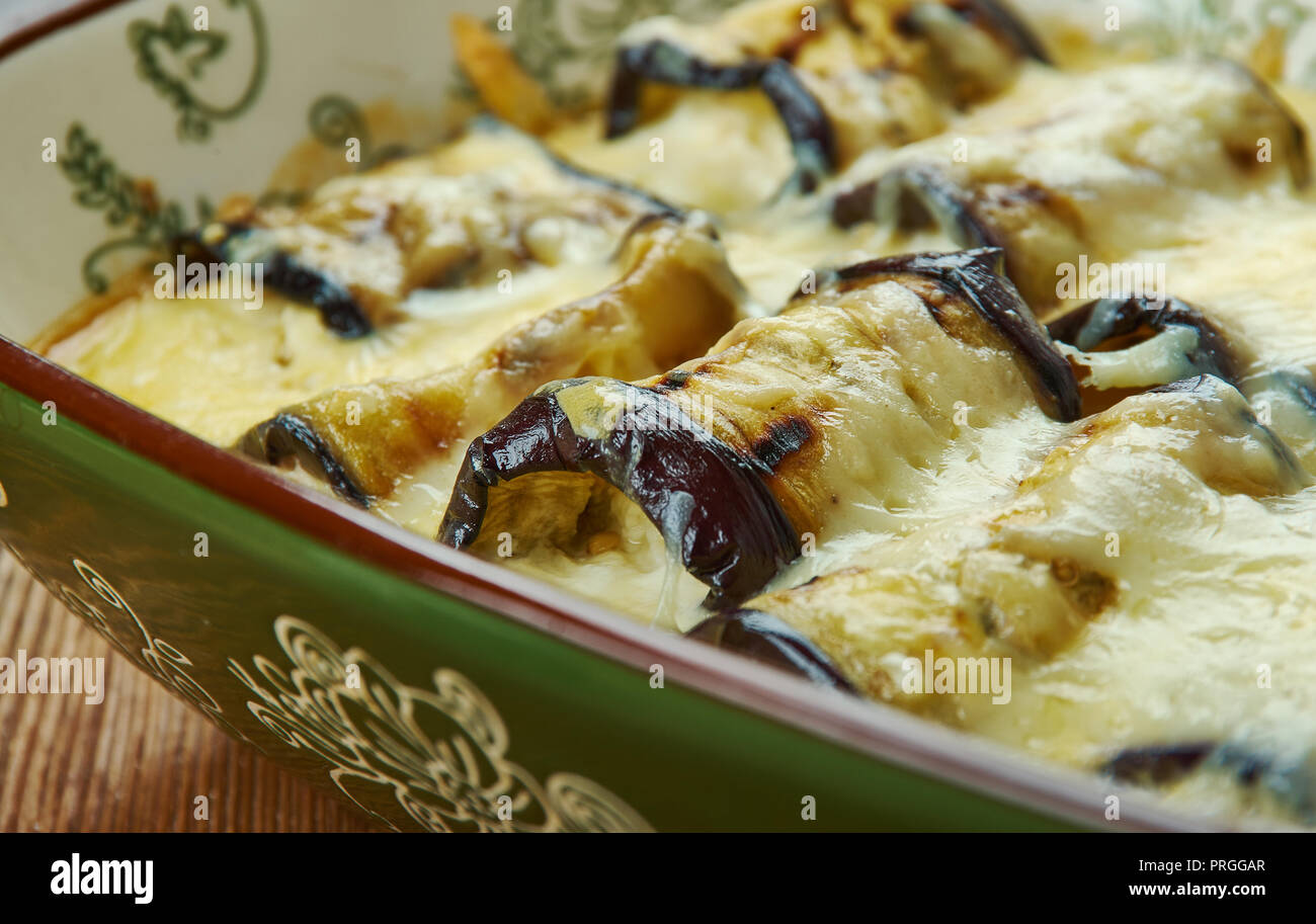Cheesy Eggplant Casserole With Cheese, Loaded with fresh eggplant, baby