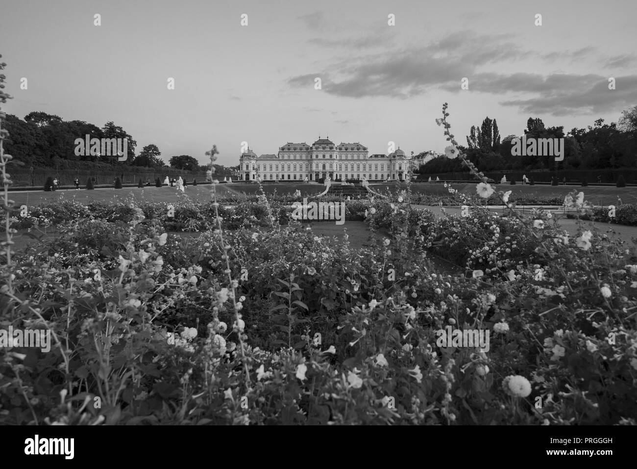 Schloss belvedere vienna Black and White Stock Photos & Images - Alamy